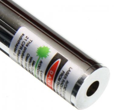 Silver Gloss Edition 100mw Ultra Powerful Steel Green Laser Pointer Pen 532nm