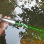 10mw Waterproof Silver Sheen Green Laser Pointer Gadget (battery included)