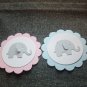 Pink Elephant Tags set of 12