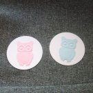 Pink Baby Owl Envelope Sealers set of 12