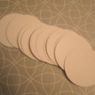 100 White Circle Tags
