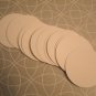 100 White Circle Tags