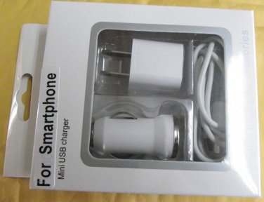 ANDROID WALL AC Car Vehicle Auto Charger Adapter GALAXY S3 S SIII  Micro USB LOT