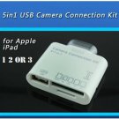 30 PIN 5 in1 USB Camera Connection Kit SD TF Card Reader Adapter iPad 1 2 3