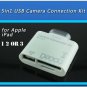 30 PIN 5 in1 USB Camera Connection Kit SD TF Card Reader Adapter iPad 1 2 3