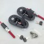 US UNIVERSAL Fitment Racing Mount Bonnet Hood Flush Pin Lock KEY Locking BLACK