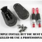 US UNIVERSAL Fitment Racing Mount Bonnet Hood Flush Pin Lock KEY Locking BLACK