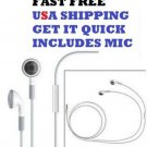 X Earphones w/Mic Control Remote Headphones Headset IPhone 5 5G 4GS 4G 4 4S