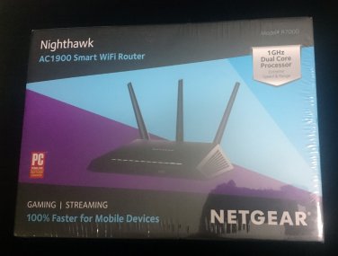 NETGEAR Nighthawk AC1900 Smart WiFi Router (R7000) BRAND NEW SEALED