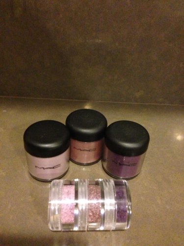 Mac 3 Pigment Sample Stack: Lovely Lily, Circa Plum and Push The Edge