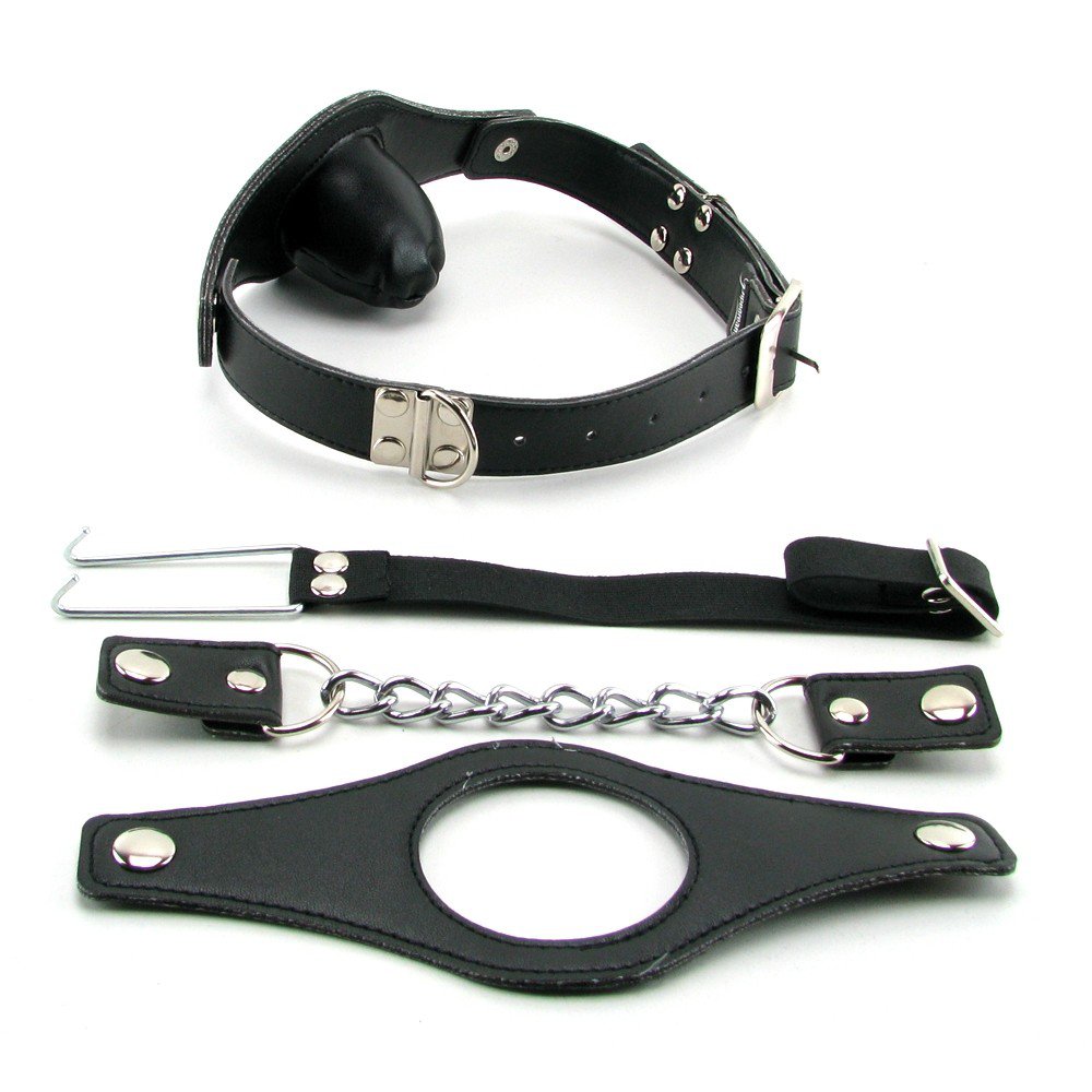 O-Ring Open Mouth Gag with Cover.