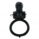Body & Soul Inspiration Silicone Vibrating Ring in Black