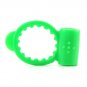 Neon Vibrating Cock Ring in Green