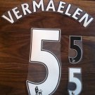 VERMAELEN 5 ARSENAL HOME 2013 2014 NAME NUMBER SET NAMESET PRINT FOOTBALL