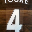 KOLO TOURE 4 LIVERPOOL HOME 2013 2014 NAME NUMBER SET NAMESET KIT PRINT