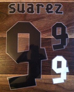 LUIS SUAREZ 9 URUGUAY HOME 2013 2014 NAME NUMBER SET NAMESET KIT PRINT