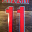 GIAMPAOLO PAZZINI 11 AC MILAN AWAY 2013 2014 NAME NUMBER SET NAMESET KIT PRINT