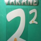 RAPHAEL VARANE 2 REAL MADRID AWAY 2013 2014 NAME NUMBER SET NAMESET KIT PRINT
