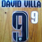 DAVID VILLA 9 ATLETICO MADRID 2013 2014 AWAY NAME NUMBER SET NAMESET KIT PRINT