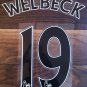 WELBECK 19 MANCHESTER UNITED THIRD 2013 2014 NAME NUMBER SET NAMESET KIT PRINT