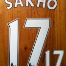 MAMADOU SAKHO 17 LIVERPOOL FC HOME 2013 2014 NAME NUMBER SET NAMESET PRINT