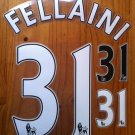 FELLAINI 31 MANCHESTER UNITED HOME AWAY 2013 2014 NAME NUMBER SET NAMESET PRINT