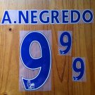 ALVARO NEGREDO 9 MANCHESTER CITY HOME 2013 2014 NAME NUMBER SET NAMESET PRINT
