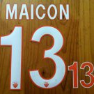 MAICON 13 AS ROMA HOME 2013 2014 NAME NUMBER SET NAMESET KIT PRINT
