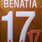 MEHDI BENATIA 17 AS ROMA HOME 2013 2014 NAME NUMBER SET NAMESET KIT PRINT