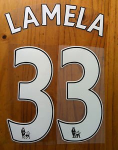 ERIK LAMELA 33 TOTTENHAM THIRD 2013 2014 NAME NUMBER SET NAMESET PRINT