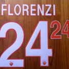 ALESSANDRO FLORENZI 24 AS ROMA HOME 2013 2014 NAME NUMBER SET NAMESET KIT PRINT