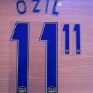 MESUT OZIL 11 ARSENAL CHAMPIONS AWAY 2013 2014 NAME NUMBER SET NAMESET KIT PRINT