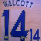 WALCOTT 14 ARSENAL CHAMPIONS AWAY 2013 2014 NAME NUMBER SET NAMESET KIT PRINT