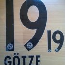 GOTZE 19 BAYERN MUNICH AWAY 2013 2014 NAME NUMBER SET NAMESET KIT PRINT FLOCK