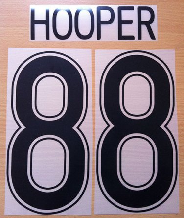 HOOPER 88 CELTIC HOME UCL 2006 2008 NAME NUMBER SET NAMESET KIT PRINT