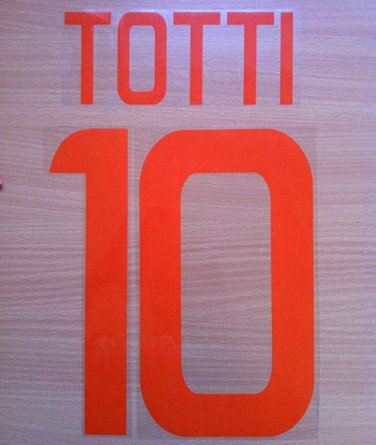 TOTTI 10 AS ROMA THIRD 2011 2012 NAME NUMBER SET NAMESET KIT PRINT NUMBERING