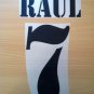 RAUL 7 REAL MADRID HOME 2001 2002 NAME NUMBER SET NAMESET KIT PRINT