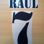 RAUL 7 REAL MADRID HOME 2001 2002 NAME NUMBER SET NAMESET KIT PRINT