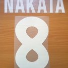 NAKATA 8 AS ROMA HOME 2000 2002 NAME NUMBER SET NAMESET KIT PRINT NUMBERING