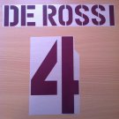 DE ROSSI 4 AS ROMA AWAY 2003 2004 NAME NUMBER SET NAMESET KIT PRINT NUMBERING