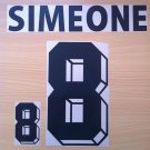 SIMEONE 8 ARGENTINA HOME WORLD CUP 1998 NAME NUMBER SET NAMESET KIT PRINT