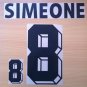 SIMEONE 8 ARGENTINA HOME WORLD CUP 1998 NAME NUMBER SET NAMESET KIT PRINT