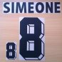 SIMEONE 8 ARGENTINA HOME WORLD CUP 1998 NAME NUMBER SET NAMESET KIT PRINT