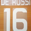 DE ROSSI 16 AS ROMA HOME 2011 2012 NAME NUMBER SET NAMESET KIT PRINT NUMBERING