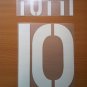 TOTTI 10 AS ROMA HOME 2003 2004 NAME NUMBER SET NAMESET KIT PRINT NUMBERING