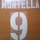 MONTELLA 9 AS ROMA HOME 2003 2004 NAME NUMBER SET NAMESET KIT PRINT NUMBERING