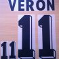 VERON 11 ARGENTINA HOME WORLD CUP 1998 NAME NUMBER SET NAMESET KIT PRINT
