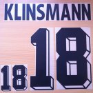 KLINSMANN 18 GERMANY HOME WORLD CUP1994 NAME NUMBER SET NAMESET KIT PRINT