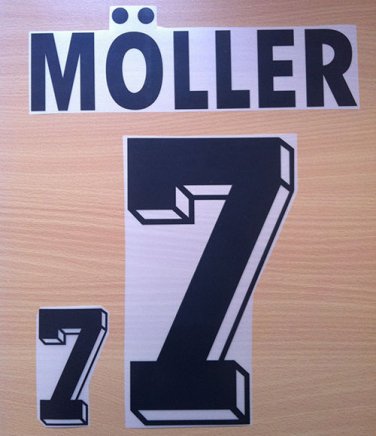 MOLLER 7 GERMANY HOME WORLD CUP1994 NAME NUMBER SET NAMESET KIT PRINT NUMBERING