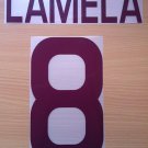 LAMELA 8 AS ROMA AWAY 2011 2012 NAME NUMBER SET NAMESET KIT PRINT NUMBERING